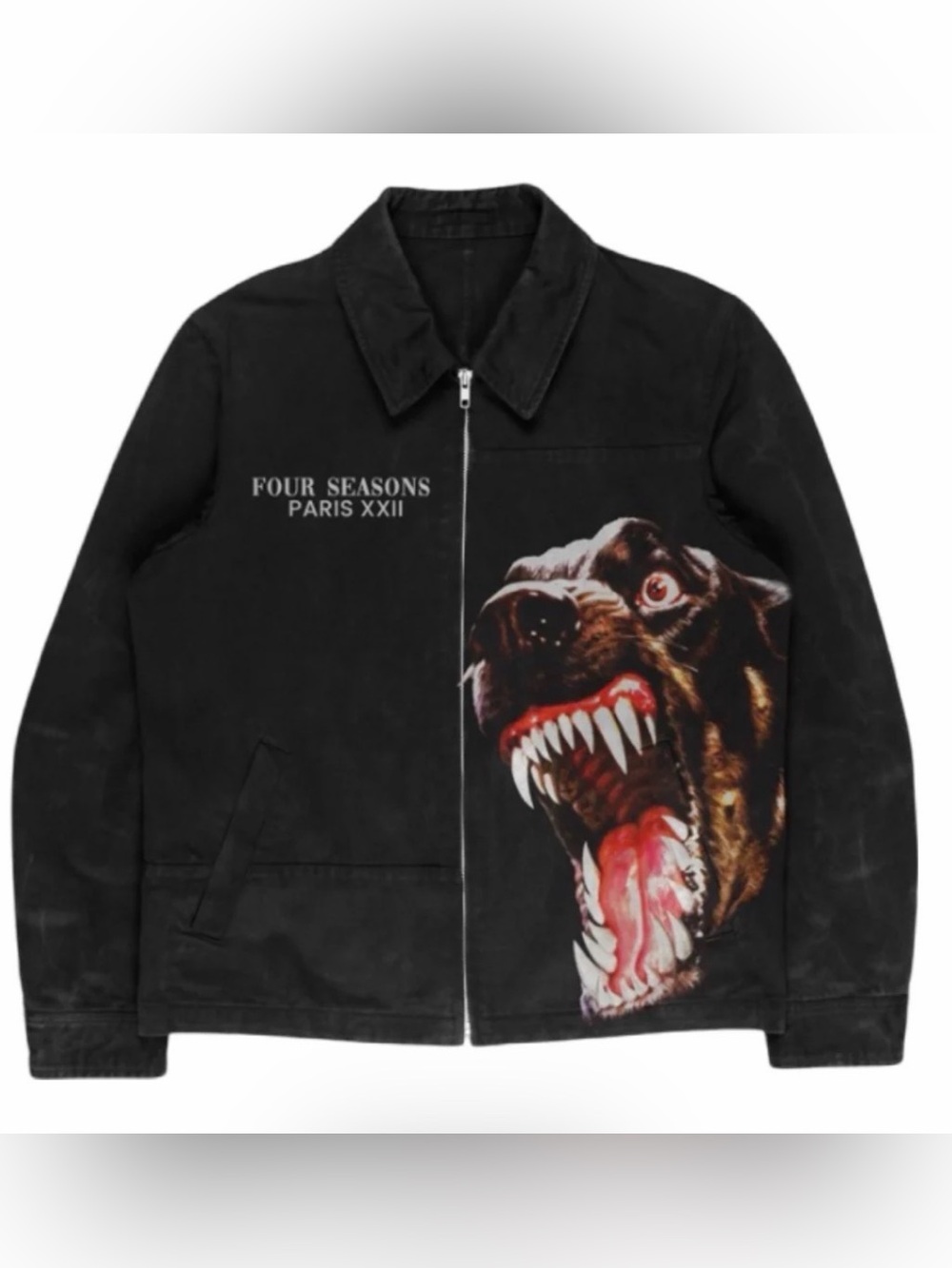 Four Seasons Paris Rottweiler Clout Is Helluva Drug Jacket L